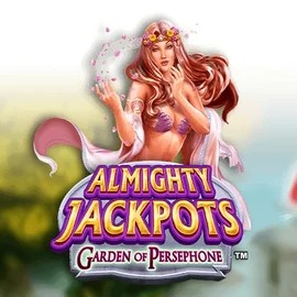 Almighty Jackpots: Garden of Persephone online game logo by Novomatic on rivoscasino.se