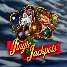 Jingle Jackpots slot icon by Dragon Gaming, available at RivO Casino