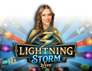 Lightning Storm slot logo by Evolution at RivO Casino