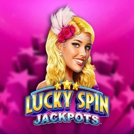 Lucky Spin Jackpots slot logo by Novomatic at RivO Casino