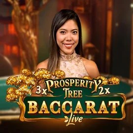 Prosperity Tree Baccarat slot logo by Evolution at RivO Casino