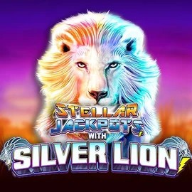 Stellar Jackpots with Silver Lion logo by Lightning Box Game at RivO Casino